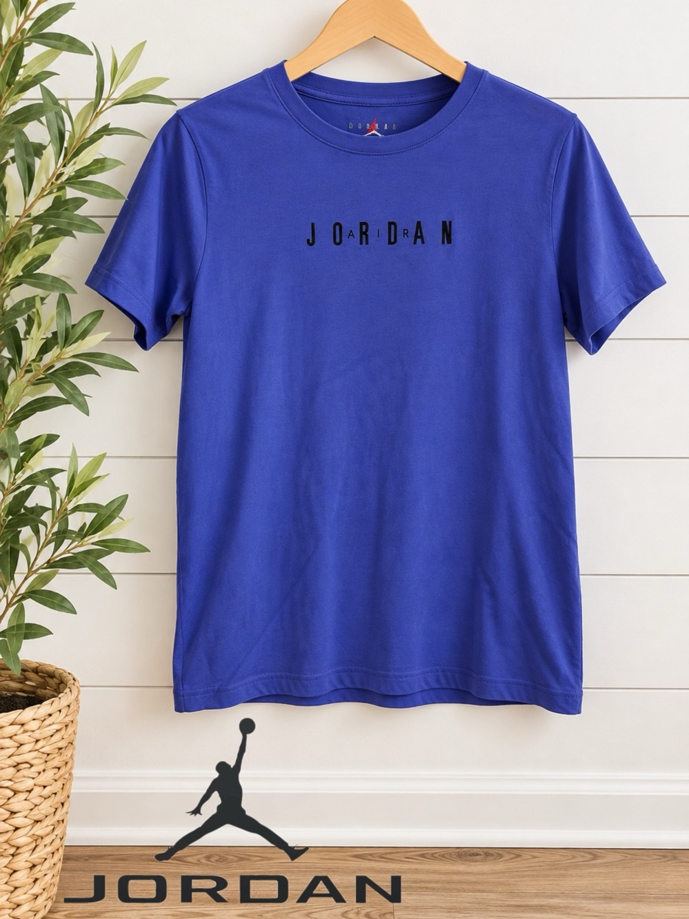 🏀 Jordan Nike Purple Embroidered T-Shirt Youth XL 13-15